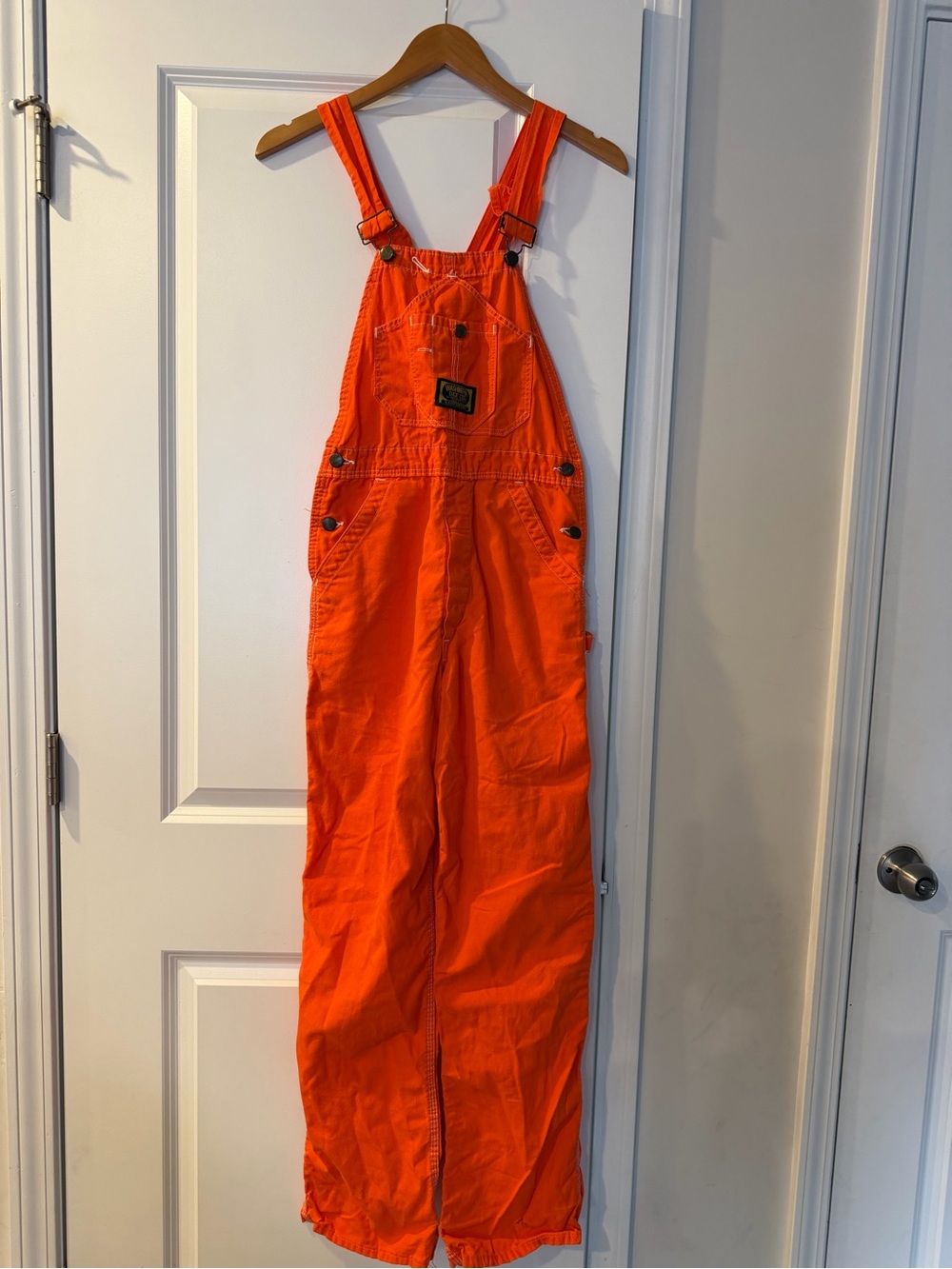 Mens Orange Overalls One-Piece